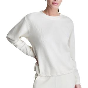 Womens DKNY Sport Long Sleeve Jacquard Knit Tee