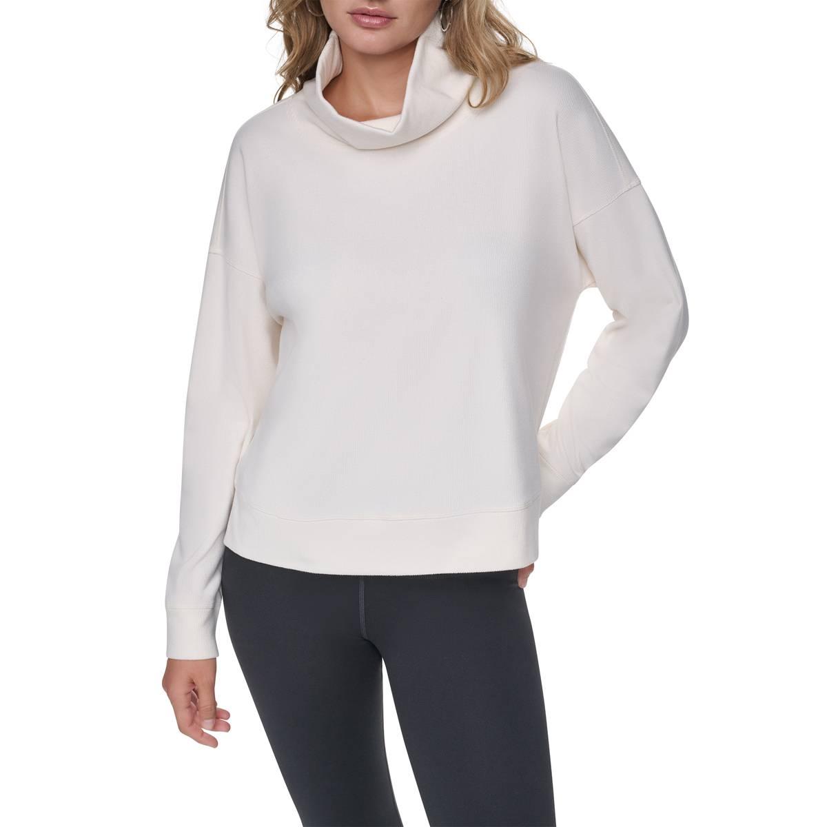 Womens DKNY Sport Long Sleeve Funnel Neck Sweathsirt