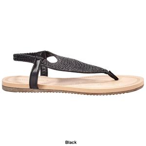 Womens Ella & Joy Hooded Rhinestone T-Strap Sandals alternate view