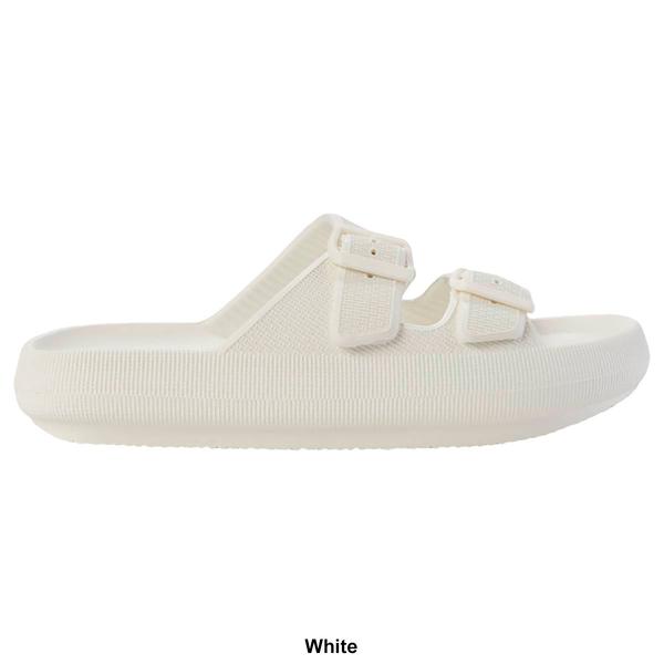 Womens Ella & Joy Double Buckle EVA Slide Sandals alternate view