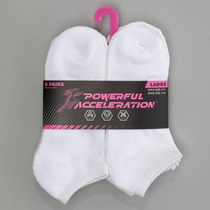 Womens Powerful Acceleration 6pk. Half Cushion Low Cut Socks alternate view