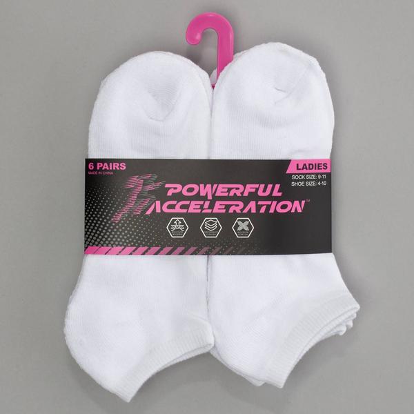 Womens Powerful Acceleration 6pk. Half Cushion Low Cut Socks alternate view