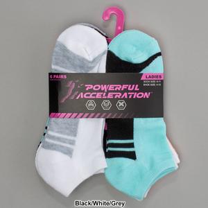 Womens Powerful Accerlation 6pk. Half Cushion Low Cut Socks alternate view