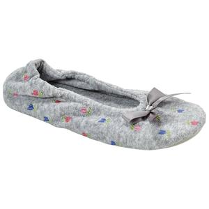 Womens Nanette Lepore Floral Embroidered Ballerina Slippers