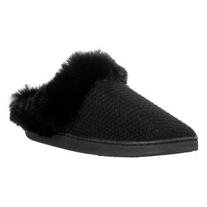 Womens Nanette Lepore Fuzzy Knit Slip On Slippers