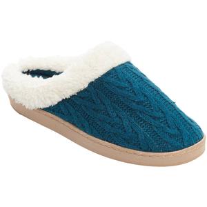 Womens Nanette Lepore Cable Knit Hoodback Slippers alternate view