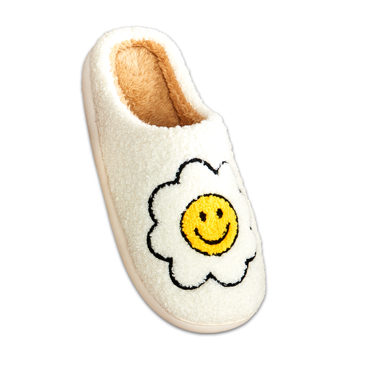 Womens Capelli New York Flower Face Slide Slippers