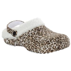Womens Ella & Joy Animal Lined Clogs