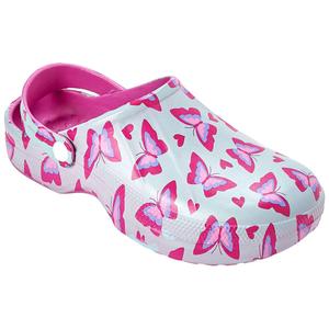 Womens Ella & Joy Butterfly Unlined Clogs