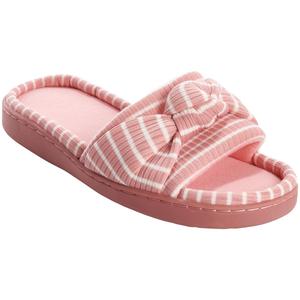 Womens Ella & Joy Stripe Knot Slide Slippers alternate view