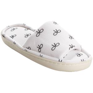 Womens Ella & Joy Bow Slide Slippers