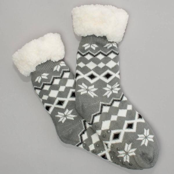Womens Ella & Joy Fairlisle Lounge Slipper Socks alternate view