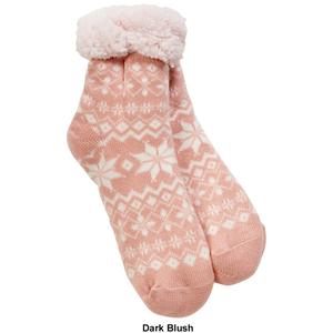 Womens Ella & Joy Sherpa Lined Lounge Bootie Socks alternate view