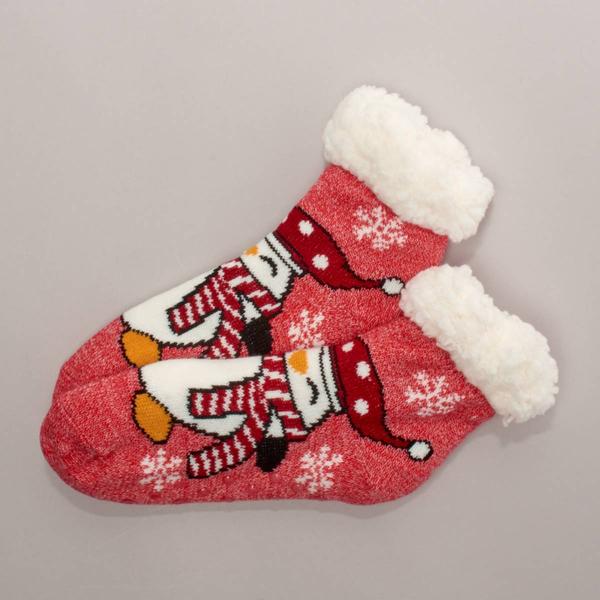 Womens Ella & Joy Sherpa Lined Penguin Cabin Socks