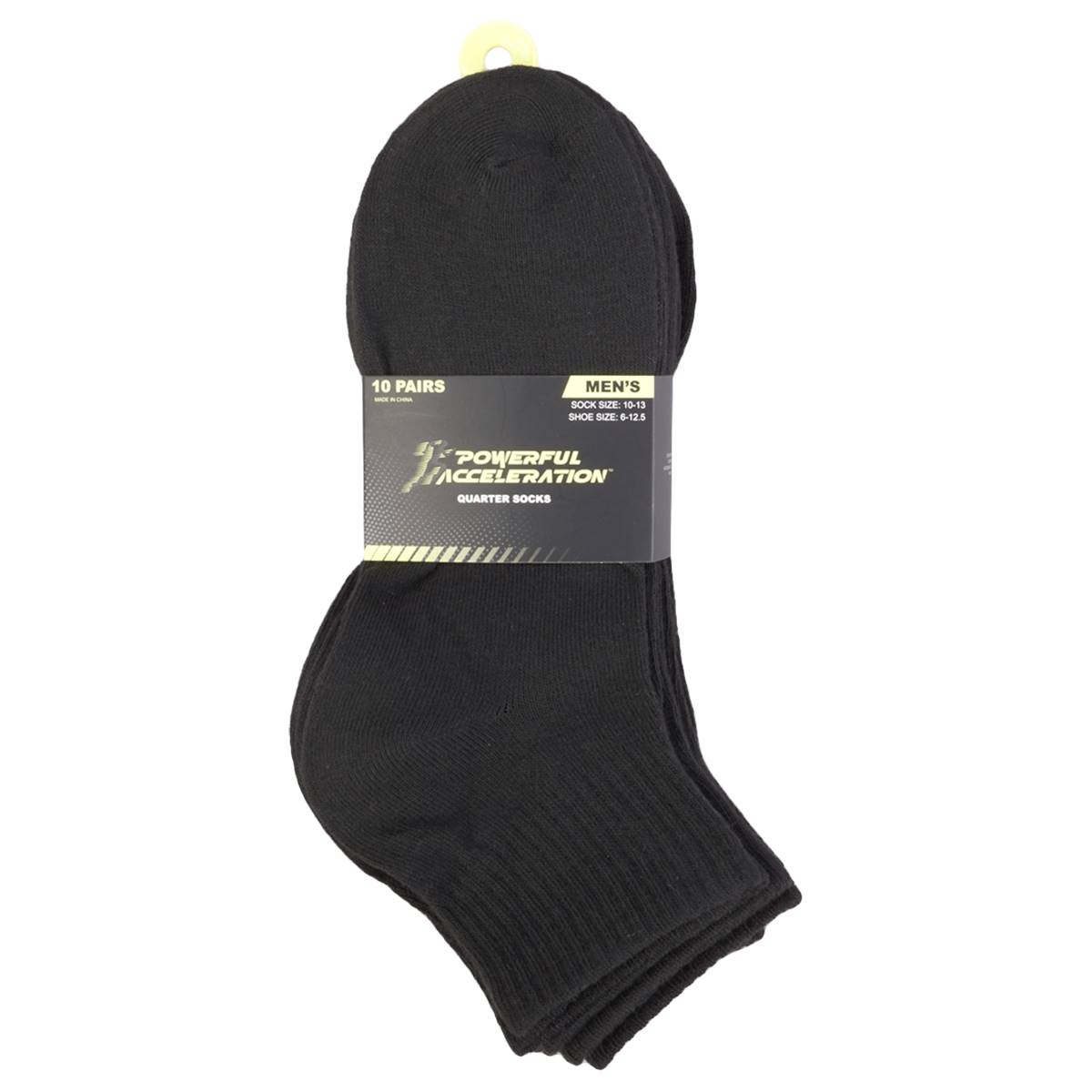 Mens Accelerate Accessories 10pk. Quarter Socks