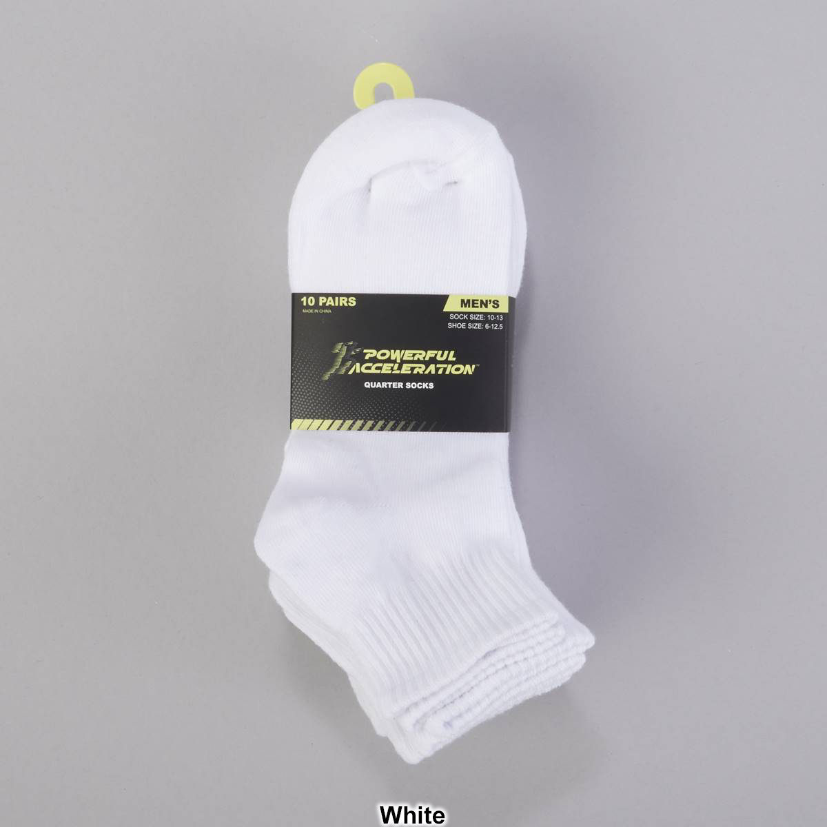 Mens Accelerate Accessories 10pk. Quarter Socks