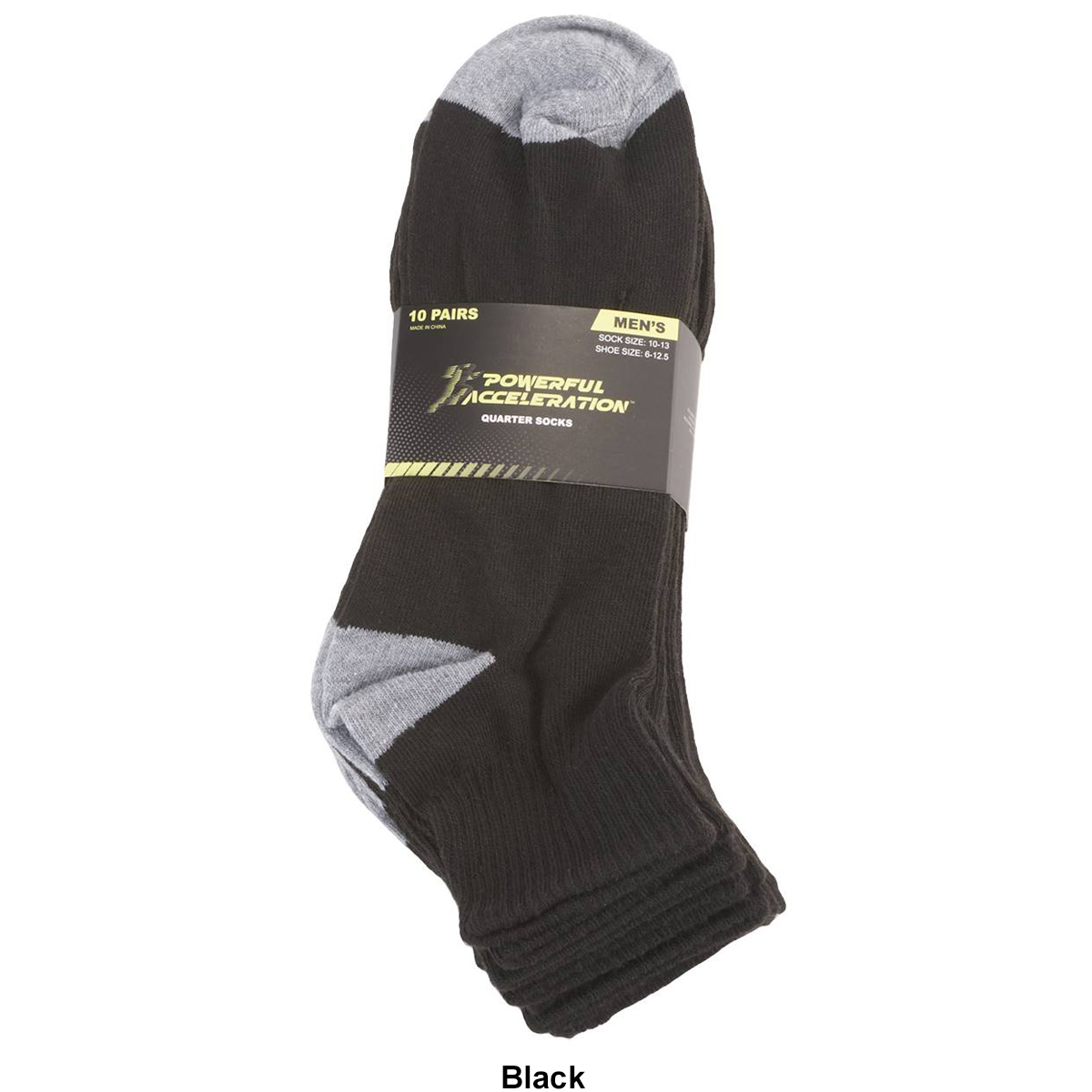 Mens Accelerate Accessories 10pk. Quarter Toe Socks