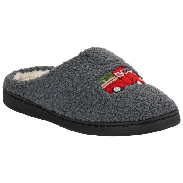 Mens Preswick & Moore(R) Truck with Christmas Tree Slippers alternate view