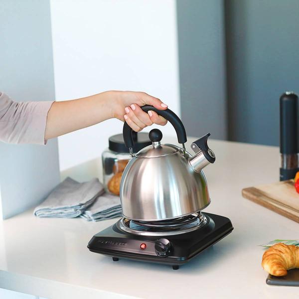 Ovente Electric Single Coil Burner 6in. Hot Plate Cooktop - Black alternate view