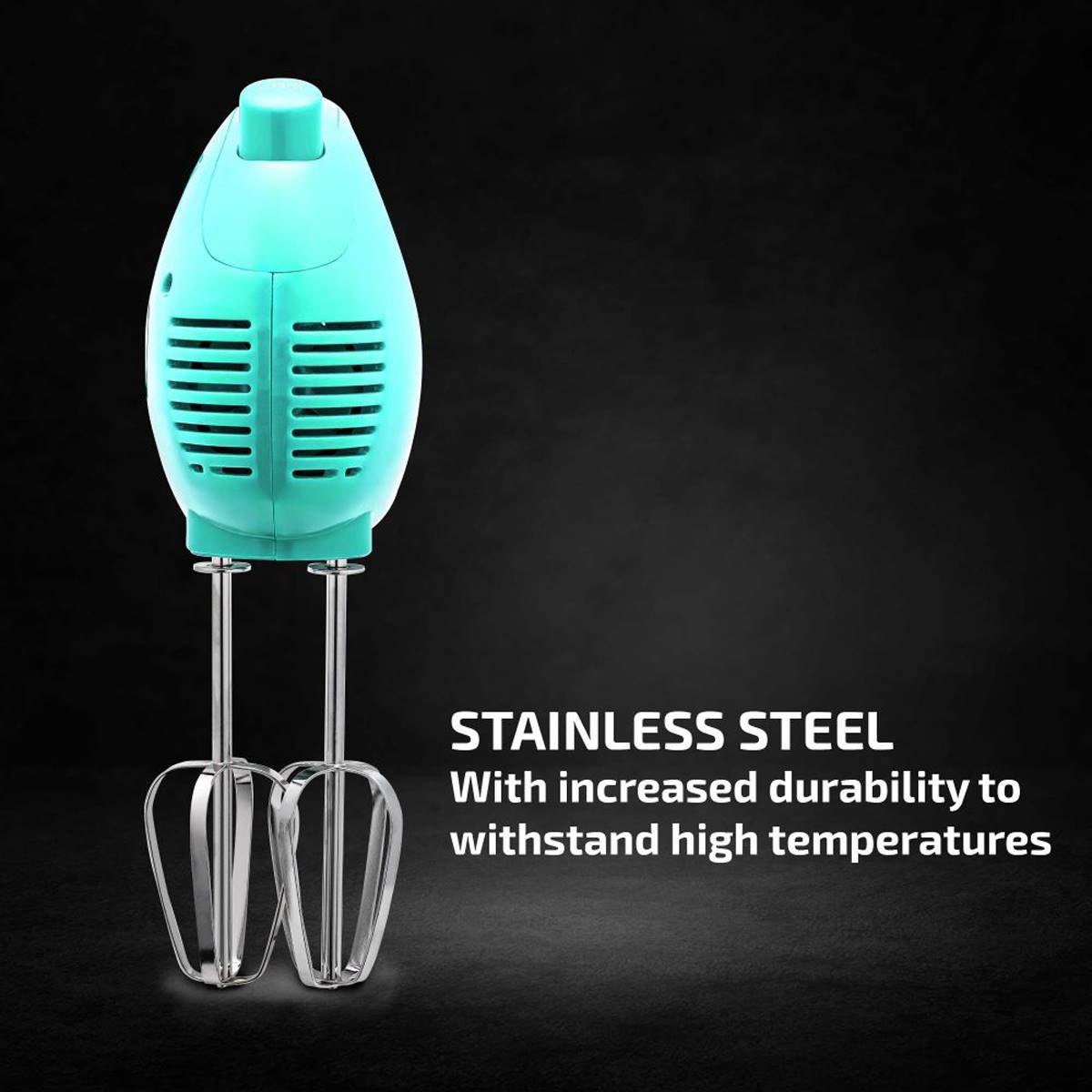 Ovente Portable 5-Speed Mixing Electric Hand Mixer - Turquoise