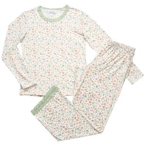 Womens Elizabeth & Nicole Floral Henley Pajama Set alternate view