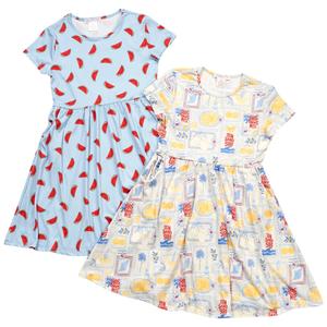 Girls (7-12) Emma & Elsa 2pk. Postcard & Watermelon Dresses