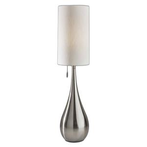 HomeRoots 35in. Brushed Steel Metal Teardrop Table Lamp alternate view