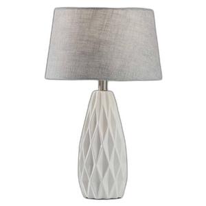 HomeRoots 23in. White Ceramic Bedside Table Lamps - Set of Two alternate view