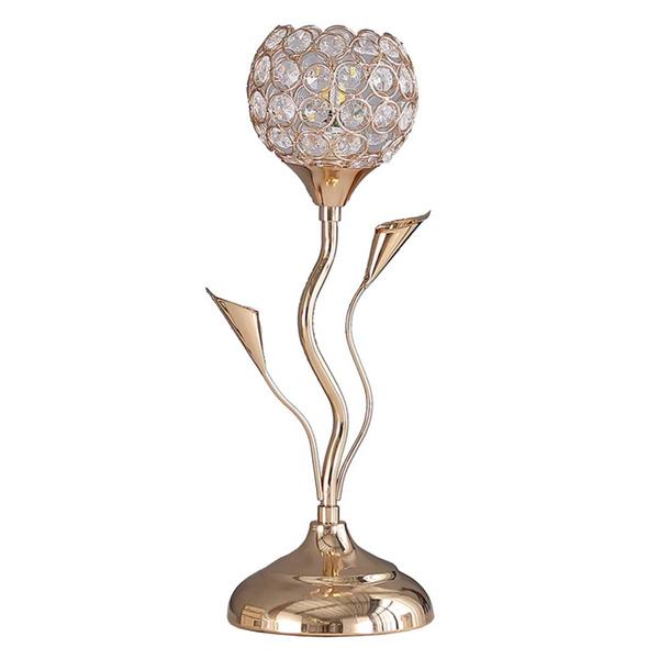 HomeRoots 14in. Gold Bedside Novelty Table Lamp