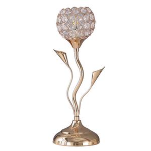 HomeRoots 14in. Gold Bedside Novelty Table Lamp alternate view