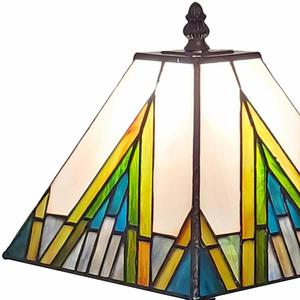 HomeRoots 15in. Stained Glass Candlestick Table Lamp alternate view
