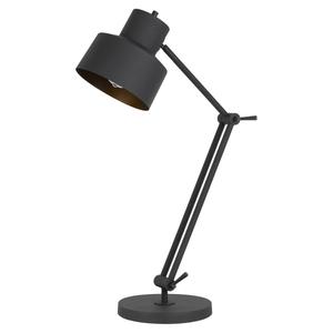 HomeRoots 33in. Black Metal Adjustable Desk Table Lamp