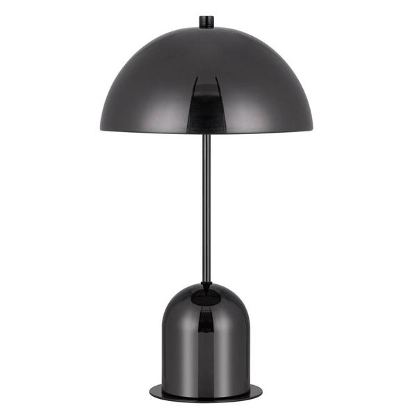 HomeRoots 20in. Gunmetal Half Dome Table Lamp