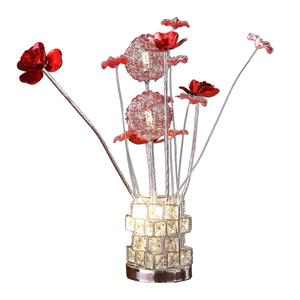 HomeRoots 21in. Faux Crystal Rose Table Lamp alternate view
