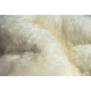 9th & Pike(R) Natural New Zealand Sheepskin Wool Accent Rug alternate view