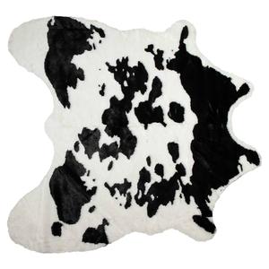 9th & Pike(R) Black & White Faux Cowhide Area Rug