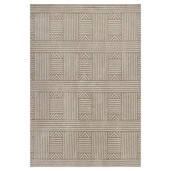 9th & Pike(R) Geometric Lines UV Treated Rectangular Accent Rug