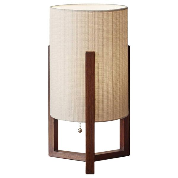 9th & Pike(R) 17in. Natural Shade Solid Wood Table Lamp