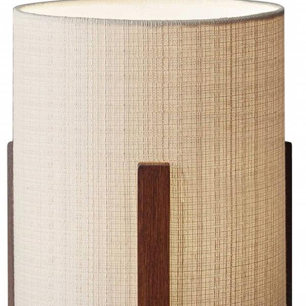 9th & Pike(R) 17in. Natural Shade Solid Wood Table Lamp alternate view