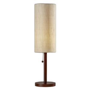 9th & Pike(R) 31in. Beige Shade Wood Standard Table Lamp
