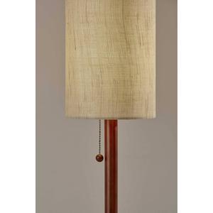 9th & Pike(R) 31in. Beige Shade Wood Standard Table Lamp alternate view