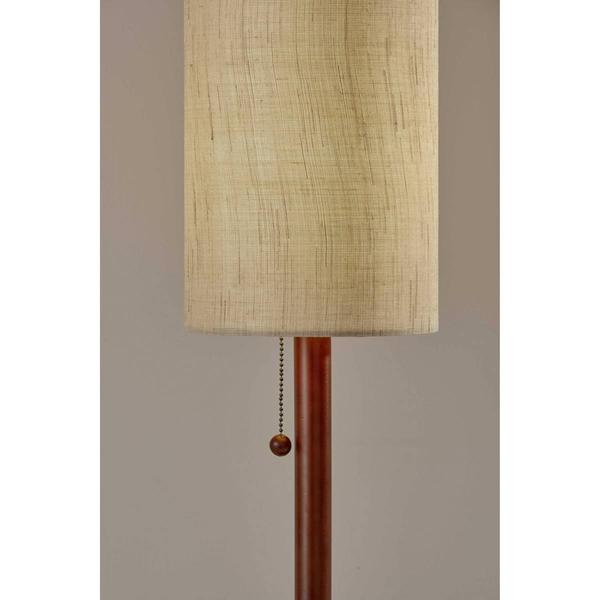 9th & Pike(R) 31in. Beige Shade Wood Standard Table Lamp alternate view