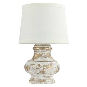 9th & Pike(R) 12in. Gold & White Table Lamp