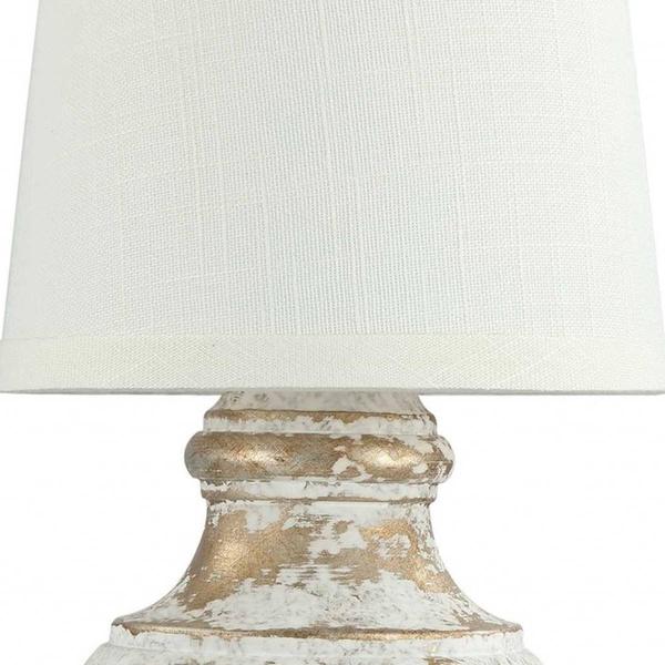 9th & Pike(R) 12in. Gold & White Table Lamp alternate view
