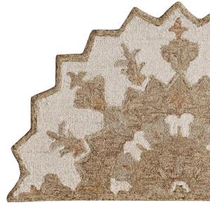 HomeRoots Medallion Hand Woven Half Circle Area Rug alternate view