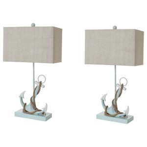 9th & Pike(R) 28in. Anchor Table Lamps - Set of 2