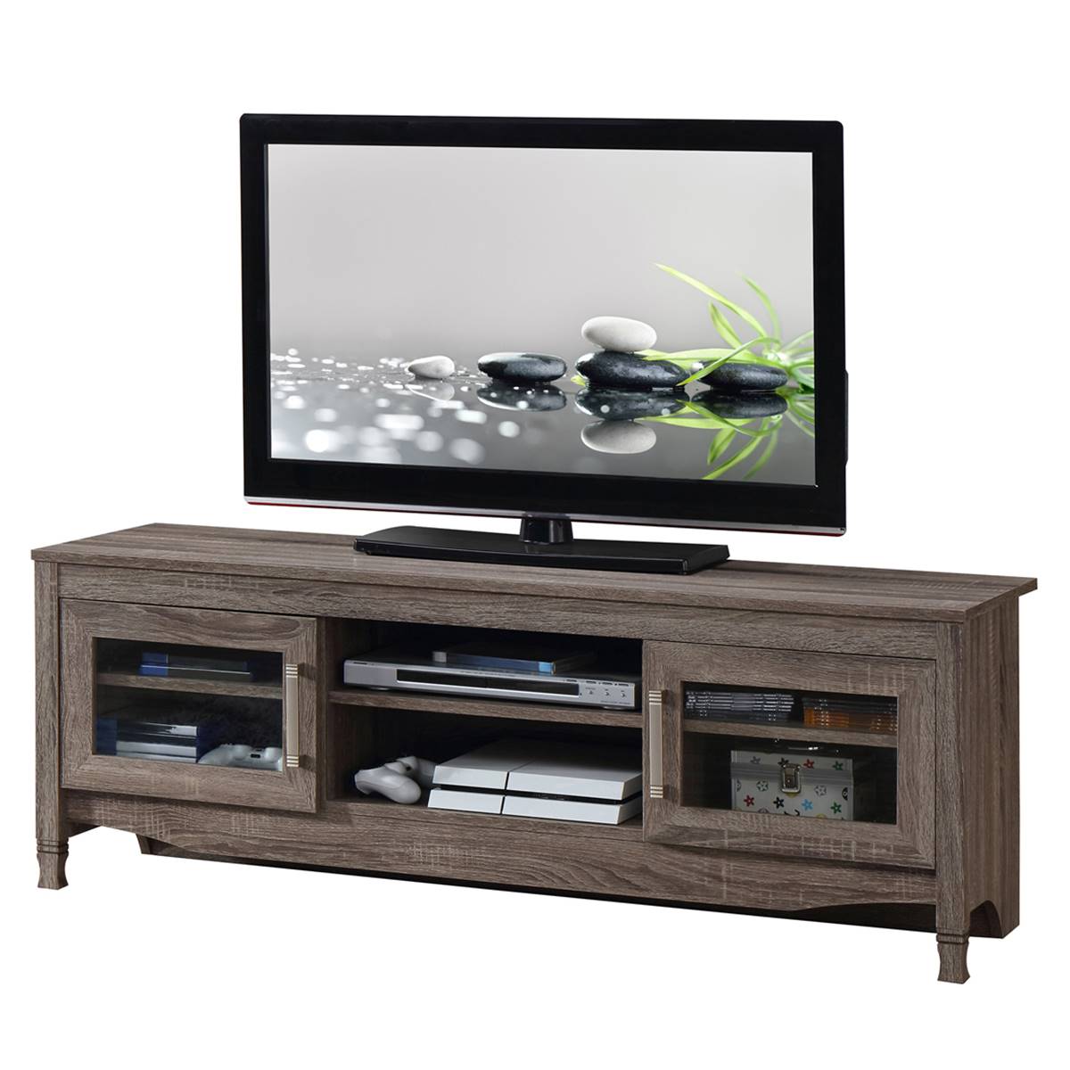 Techni Mobili Grey Driftwood TV Stand