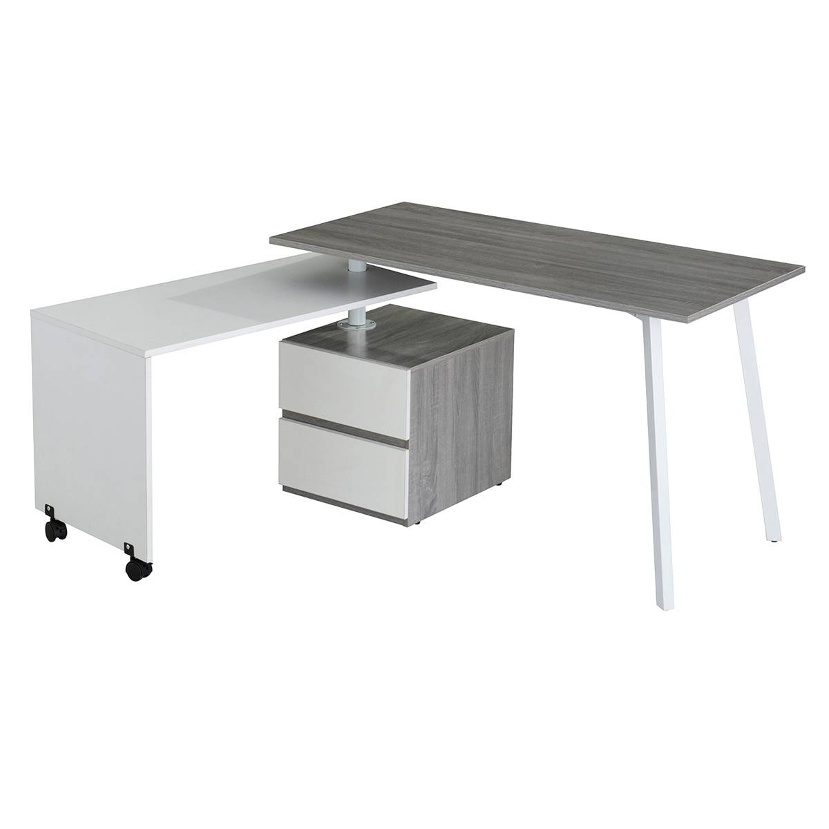 Techni Mobili Rotating Multi-Positional Modern Desk