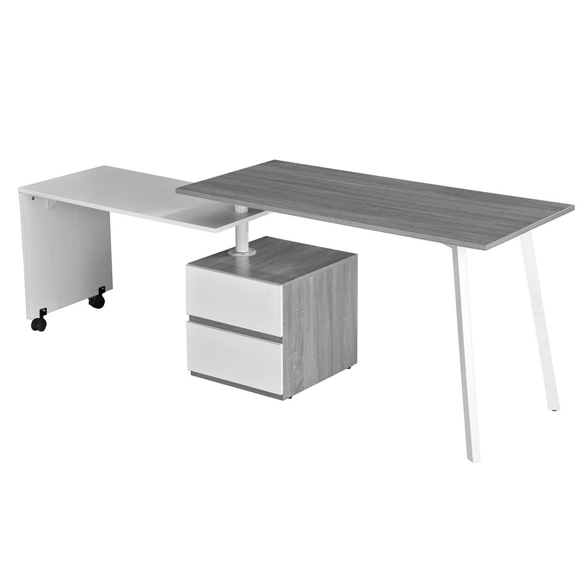 Techni Mobili Rotating Multi-Positional Modern Desk