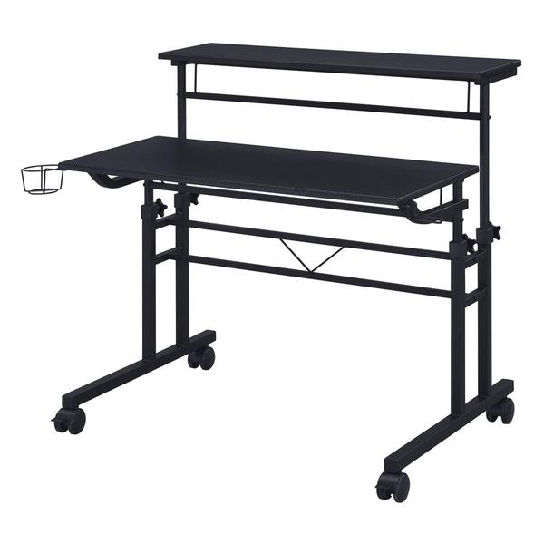 Techni Mobili Rolling Writing Desk w/ Height Adjustable Desktop